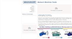 Desktop Screenshot of mahavirmachinetools.com
